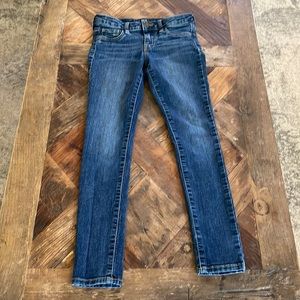 Gap girls stretch skinny denim jeans. Size 8.